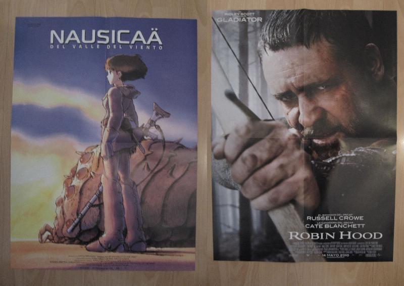 Poster doble cine: Robin Hood y Nausicaa del valle del viento