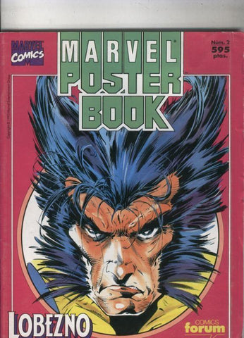 Marvel Poster Book numero 2: Lobezno (numerado 1 en interior cubierta)