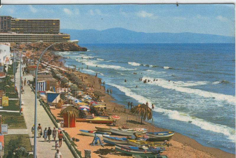 Postal 7335 : Playa de la Carihuela  de Torremolinos