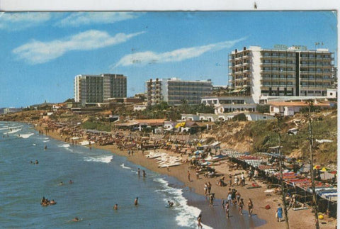 Postal 7334 : Vista parcial playa de Torremolinos