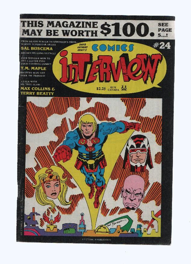 COMICS INTERVIEW Magazine, Numero 24: Interview SAL BUSCEMA (Fictioneer Books LMTD 1985)