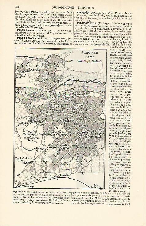 LAMINA ESPASA 02510: Plano de Filipolis Bulgaria
