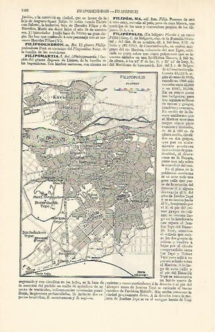 LAMINA ESPASA 02510: Plano de Filipolis Bulgaria