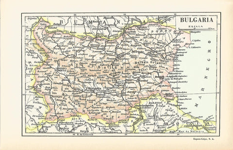 Lamina 136: Mapa de Bulgaria