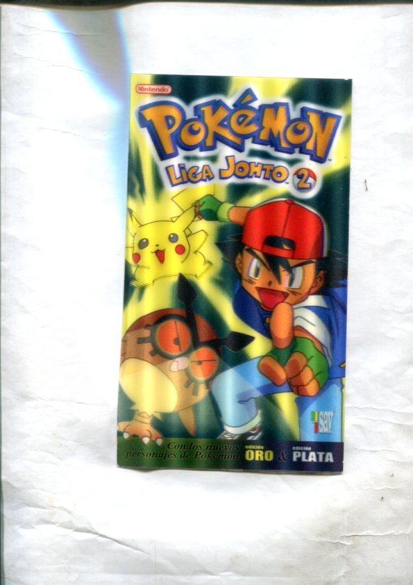 Tarjeta, postal, relieve de Pokemon Liga Johto 2