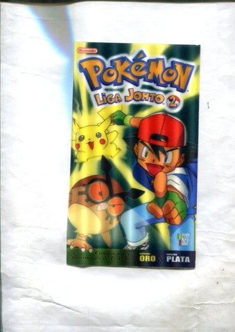 Tarjeta, postal, relieve de Pokemon Liga Johto 2