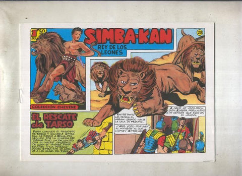 Simba Kan rey de los leones facsimil numero 20: El rescate de Tarso