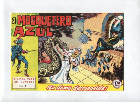 Facsimil: El Mosquetero Azul numero 06: La dama desconocida