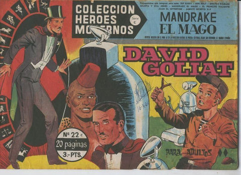 Heroes Modernos serie C numero 22: Mandrake el Mago: David y Goliat