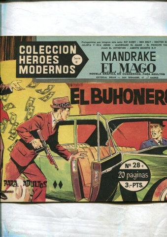 Heroes Modernos serie C numero 28: Mandrake el Mago: El buhonero (numerado 2 en trasera)