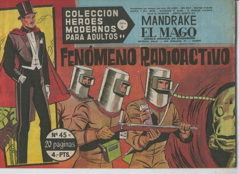 Heroes Modernos serie C numero 45: Mandrake el Mago: Fenomeno radioactivo