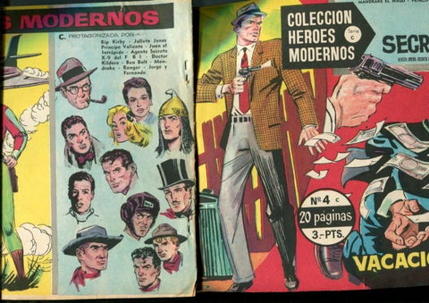 Heroes Modernos serie C numero 04: Agente Secreto X-9 del F.B.I (numerado 3 en trasera)