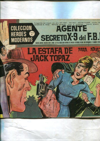 Heroes Modernos serie C numero 14: Agente Secreto X-9 del F.B.I: (numerado 2 en trasera)