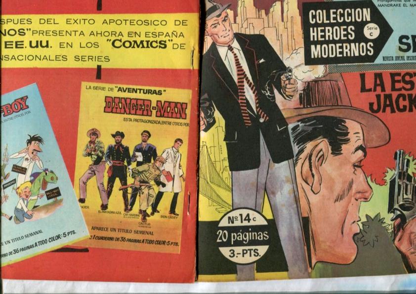 Heroes Modernos serie C numero 14: Agente Secreto X-9 del F.B.I: (numerado 3 en trasera)