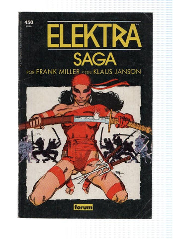 Coleccion Prestigio Forum 4: ELEKTRA SAGA, Tomo 01: EL MURO - Frank Miller (Forum 1989)