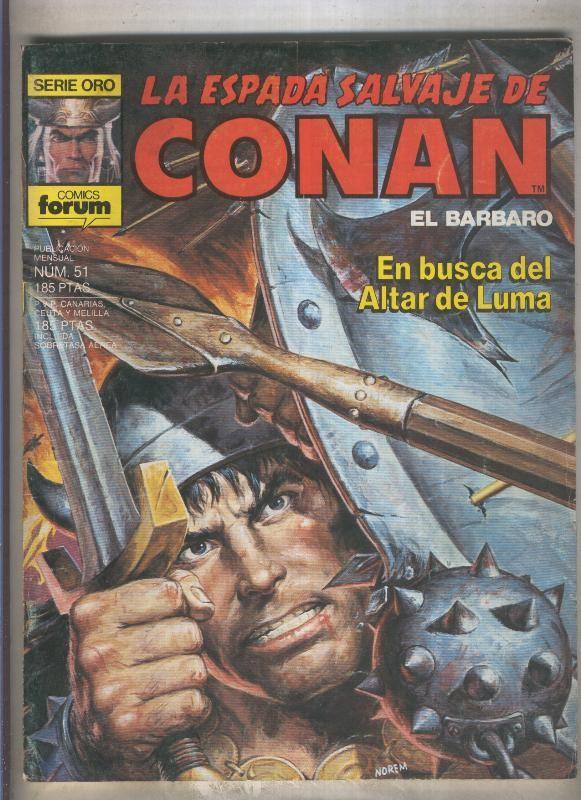 La Espada Salvaje de Conan primera edicion numero 051 (numerado 2 en trasera)
