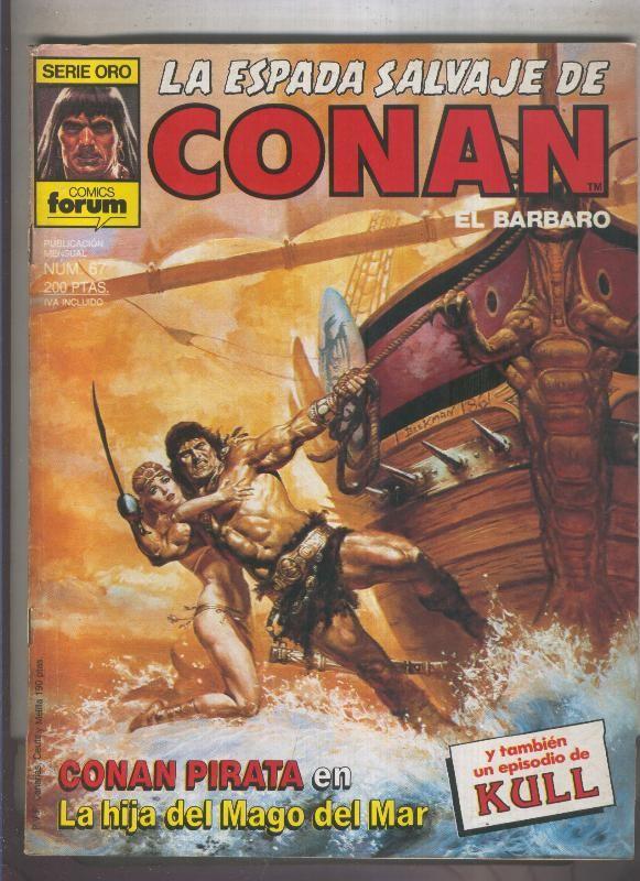 La Espada Salvaje de Conan primera edicion numero 067 (numerado 1 en trasera)