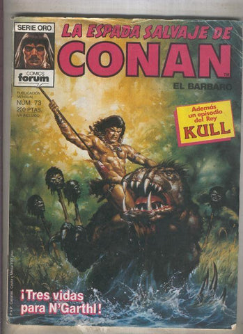 La Espada Salvaje de Conan primera edicion numero 073 (numerado 2 en trasera)