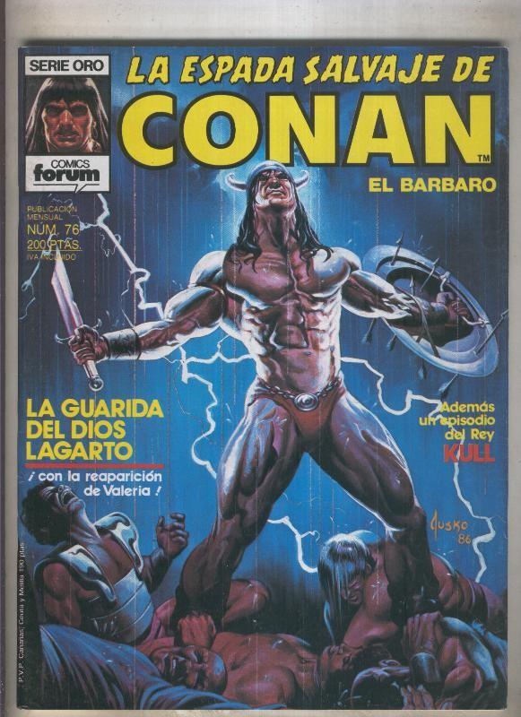 La Espada Salvaje de Conan primera edicion numero 076 (numerado 3 en trasera)