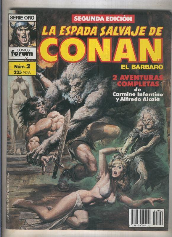 La Espada Salvaje de Conan volumen 1 segunda edicion numero 002 (numerado 3 en trasera)