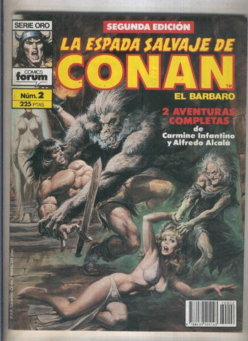 La Espada Salvaje de Conan volumen 1 segunda edicion numero 002 (numerado 3 en trasera)