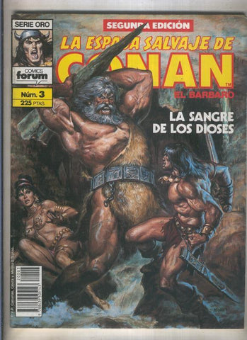 La Espada Salvaje de Conan volumen 1 segunda edicion numero 003 (numerado 2 en trasera)