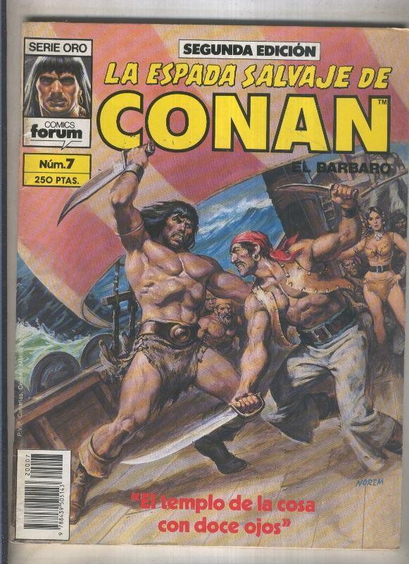 La Espada Salvaje de Conan volumen 1 segunda edicion numero 007 (numerado 1 en trasera)