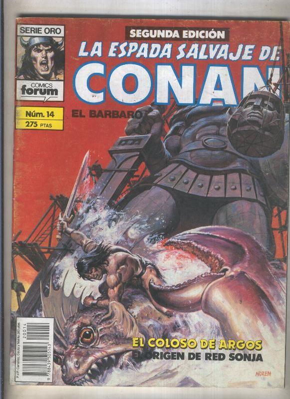 La Espada Salvaje de Conan volumen 1 segunda edicion numero 014 (numerado 3 en trasera)