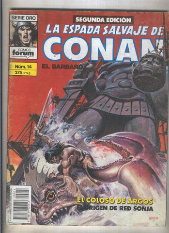 La Espada Salvaje de Conan volumen 1 segunda edicion numero 014 (numerado 3 en trasera)