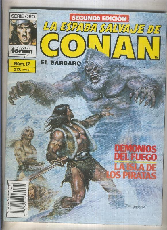 La Espada Salvaje de Conan volumen 1 segunda edicion numero 017 (numerado 1 en trasera) 