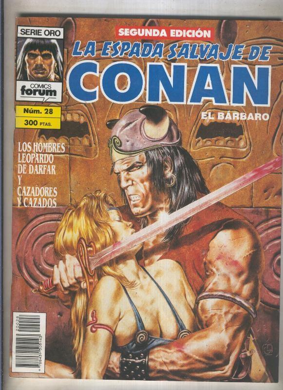 La Espada Salvaje de Conan volumen 1 segunda edicion numero 028 (numerado 1 en trasera)