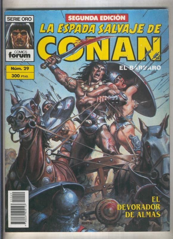 La Espada Salvaje de Conan volumen 1 segunda edicion numero 029 (numerado 1 en trasera)