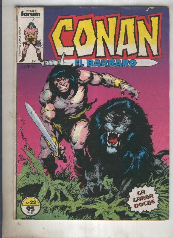 Conan el Barbaro primera edicion numero 022 (numerado 1 en trasera)