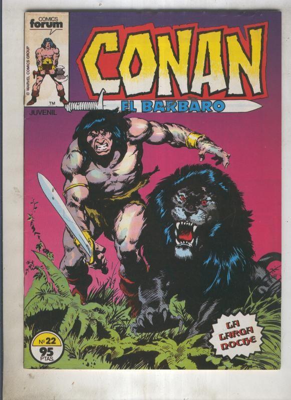 Conan el Barbaro primera edicion numero 022 (numerado 4 en trasera)