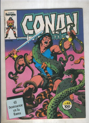 Conan el Barbaro primera edicion numero 063 (numerado 3 en trasera)