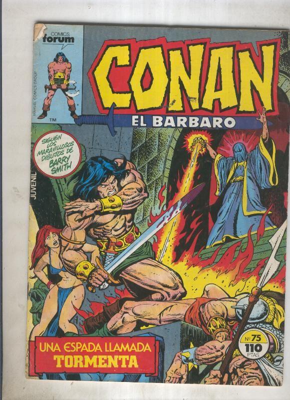 Conan el Barbaro primera edicion numero 075 (numerado 1 en trasera)