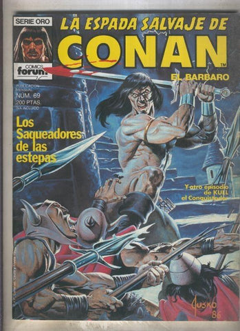 La Espada Salvaje de Conan primera edicion numero 069 (numerado 1 en trasera)