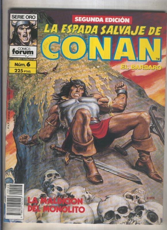 La Espada Salvaje de Conan volumen 1 segunda edicion numero 006 (numerado 2 en trasera)