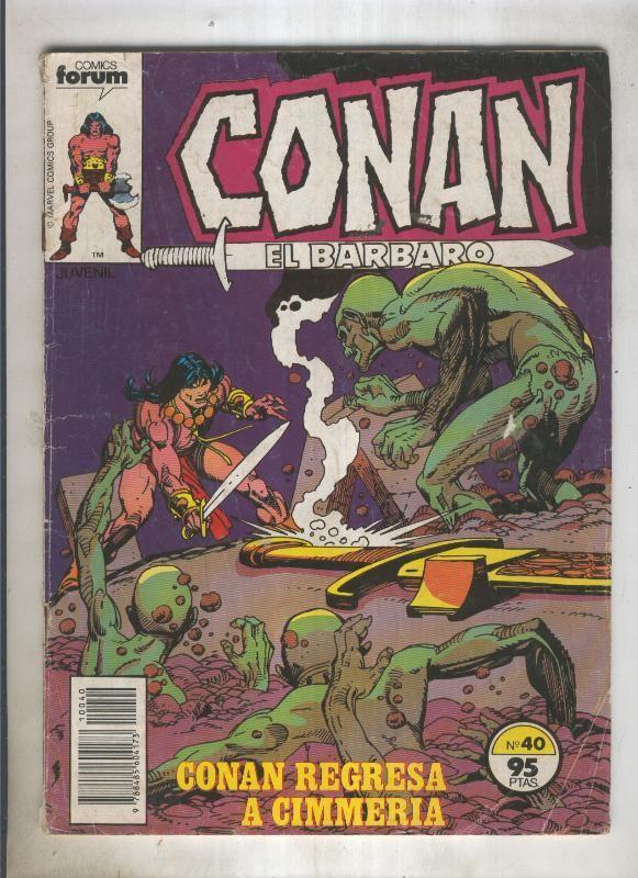 Conan el Barbaro primera edicion numero 040 (numerado 1 en trasera)