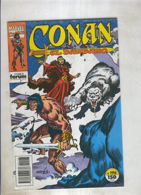 Conan el Barbaro primera edicion numero 196 (numerado 1 en trasera)