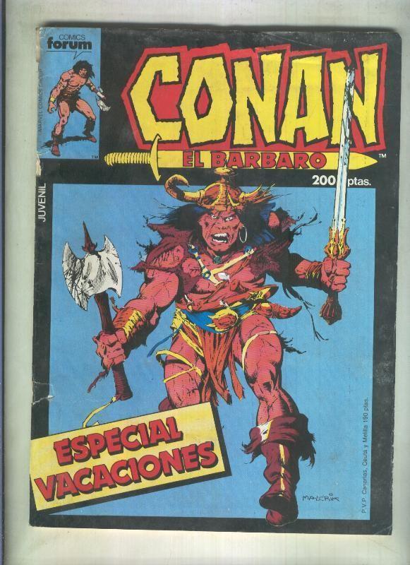 Conan el Barbaro especial vacaciones 1986 (numerado 4 en trasera)