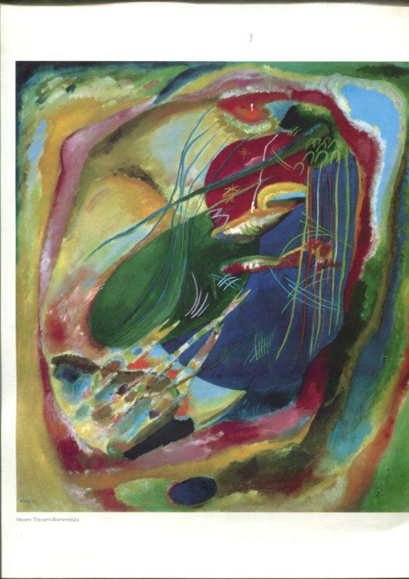 Lamina Wassily Kandinsky: Pintura con tres manchas