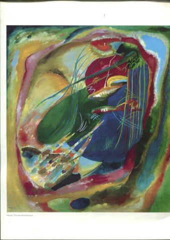 Lamina Wassily Kandinsky: Pintura con tres manchas