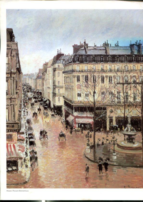Lamina Camille Pissarro: La calle Saint Honore despues del mediodia, efecto de lluvia