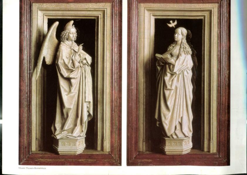 Lamina Jan Van Eyck: Diptico de la anunciacion