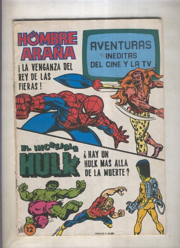 Aventuras Ineditas del Cine-TV numero 12: Spider/Hulk (numerado 1 en trasera(
