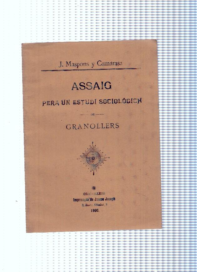 Assaig per a un estudi sociologich