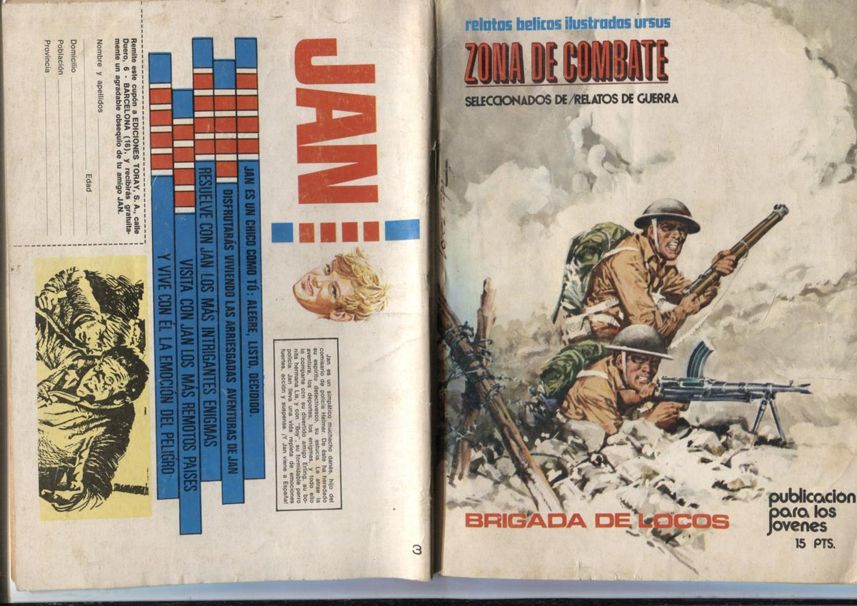 Zona de combate libreta numero 3: Brigada de locos