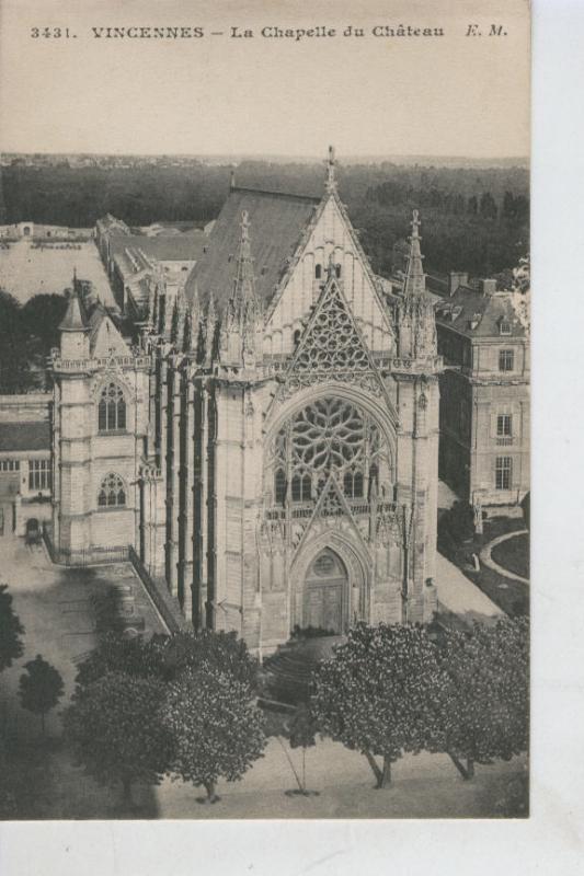 Postal 008542: Vincennes, La chapelle du chateu