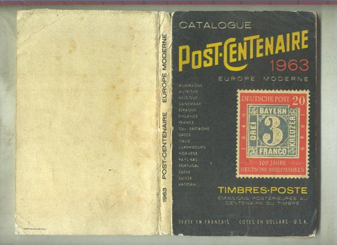 Catalogue Post Centenaire 1963 Europe Moderne